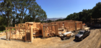 Foundation and Framing in progress, Danville, California