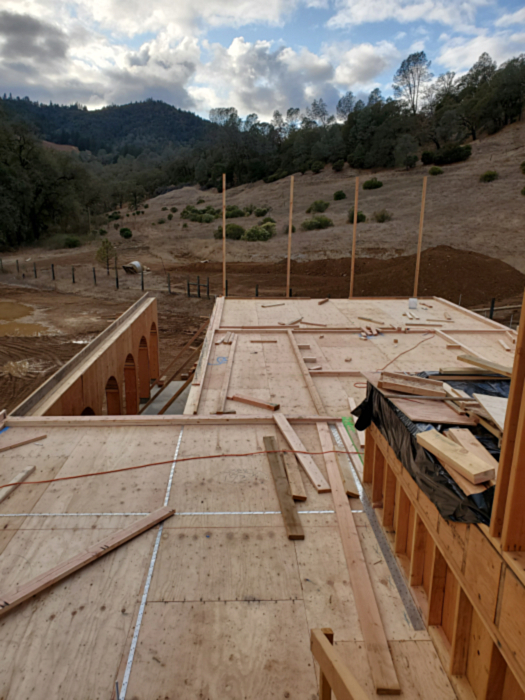 Framing of Single Family Residence, Pope Valley, Napa County, California