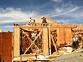 Framing in progress, Lafayette, California