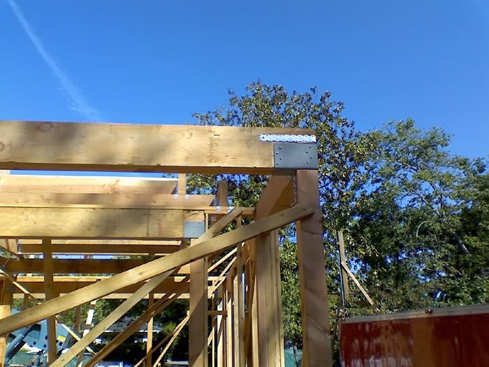 Framing in progress, Palo Alto, California