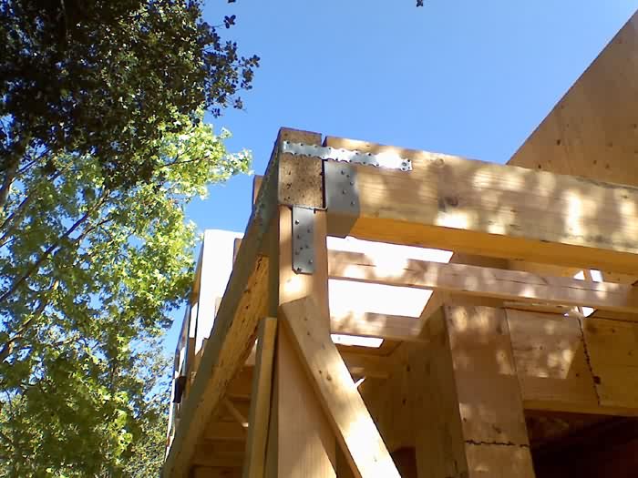 Framing in progress, Palo Alto, California