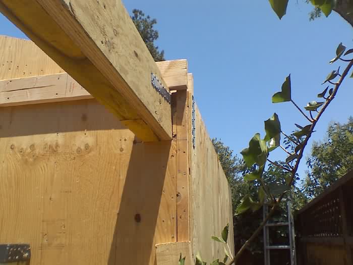 Framing in progress, Palo Alto, California