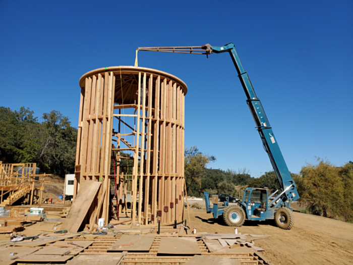 Framing of Single Family Residence, Pope Valley, Napa County, California