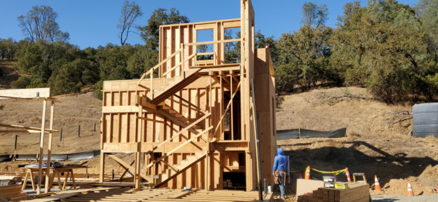 Framing of Single Family Residence, Pope Valley, Napa County, California