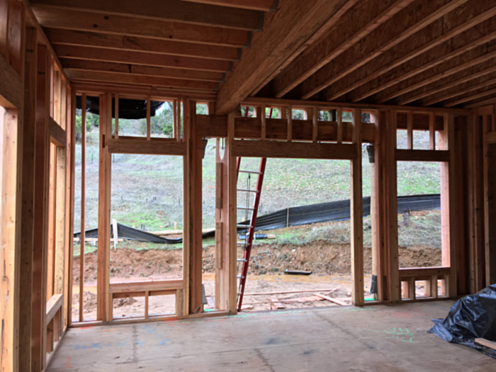 Framing of Single Family Residence, Pope Valley, Napa County, California