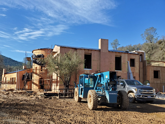 Framing of Single Family Residence, Pope Valley, Napa County, California