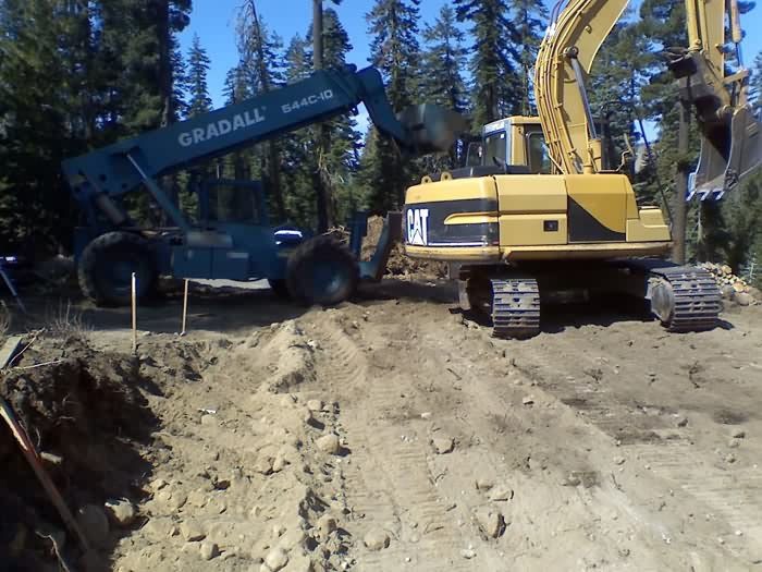 Foundation, Slopeside Home, Sugar Bowl Ski Resort, Norden, California