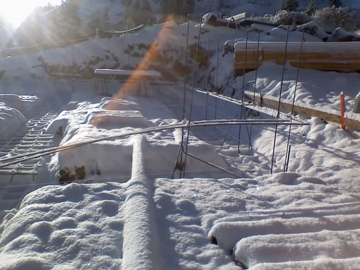 Foundation, Slopeside Home, Sugar Bowl Ski Resort, Norden, California