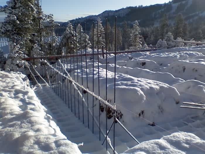 Foundation, Slopeside Home, Sugar Bowl Ski Resort, Norden, California