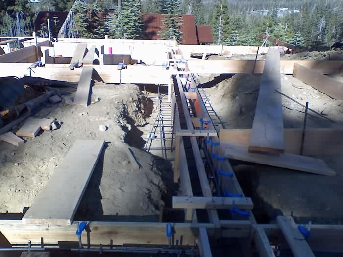 Foundation, Slopeside Home, Sugar Bowl Ski Resort, Norden, California