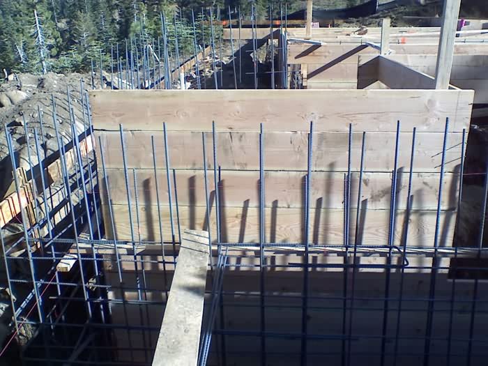 Foundation, Slopeside Home, Sugar Bowl Ski Resort, Norden, California