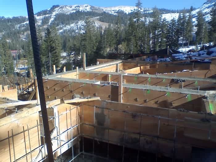 Foundation, Slopeside Home, Sugar Bowl Ski Resort, Norden, California