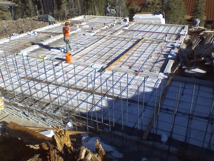 Foundation, Slopeside Home, Sugar Bowl Ski Resort, Norden, California