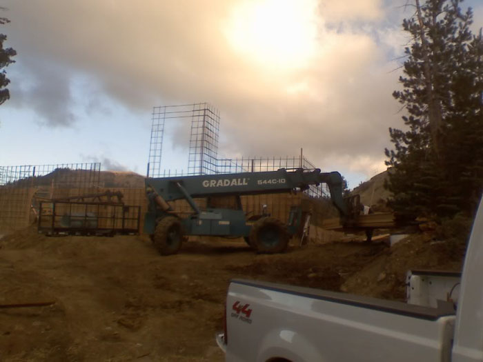 Foundation, Slopeside Home, Sugar Bowl Ski Resort, Norden, California