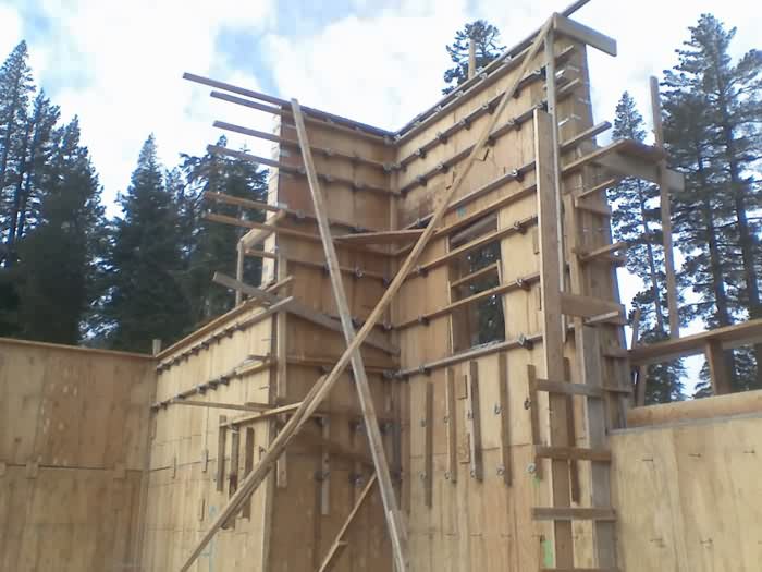 Foundation, Slopeside Home, Sugar Bowl Ski Resort, Norden, California