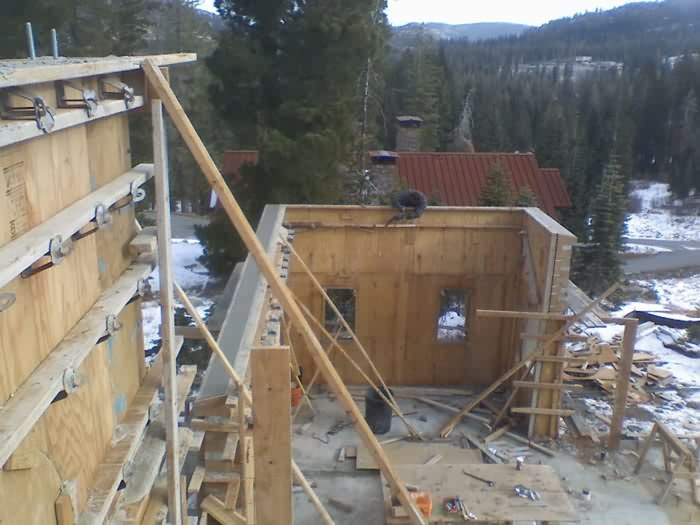 Foundation, Slopeside Home, Sugar Bowl Ski Resort, Norden, California